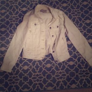White denim jacket